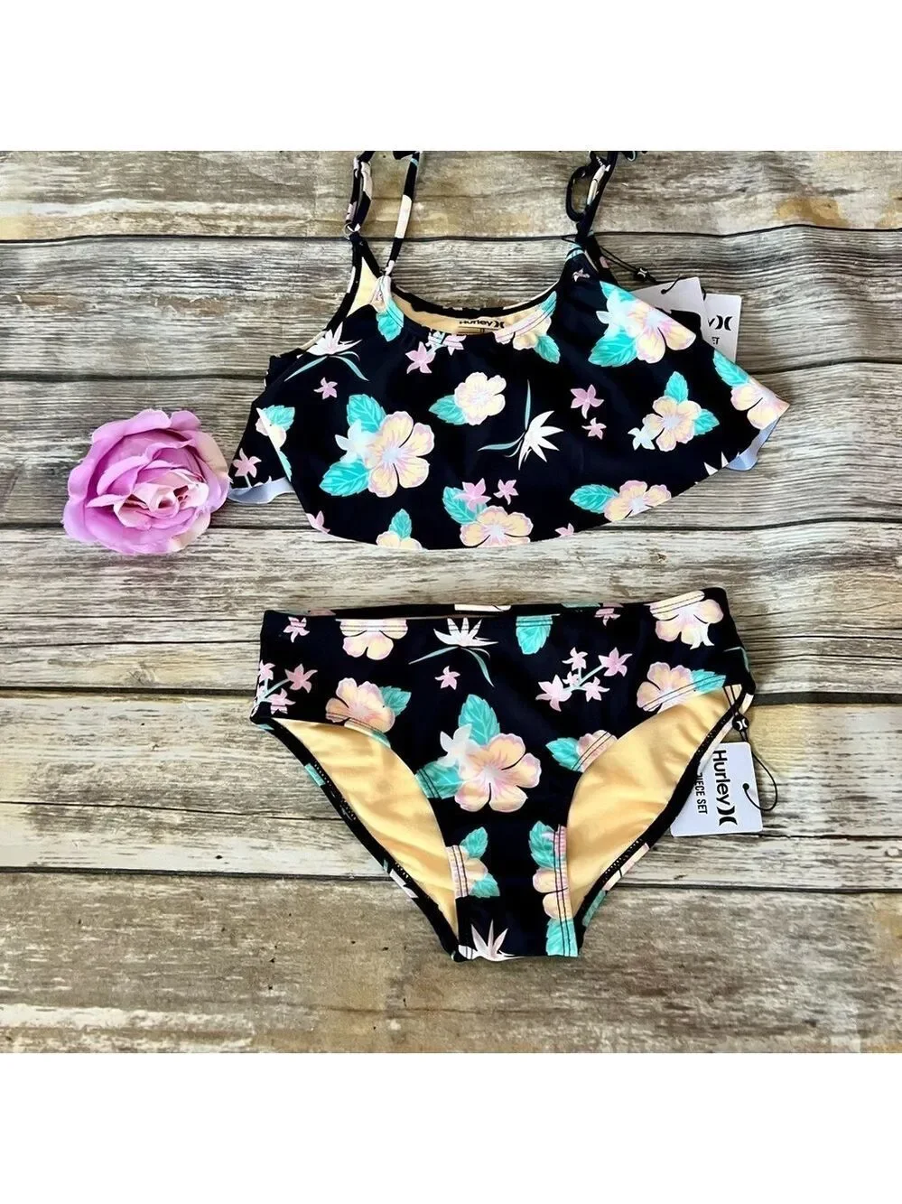 NWT HURLEY TROPICAL 2 PIECE